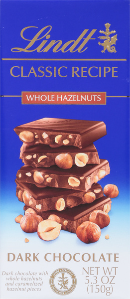 Lindt Classic Recipe Whole Hazelnut Dark Chocolate Bar | Hy-Vee