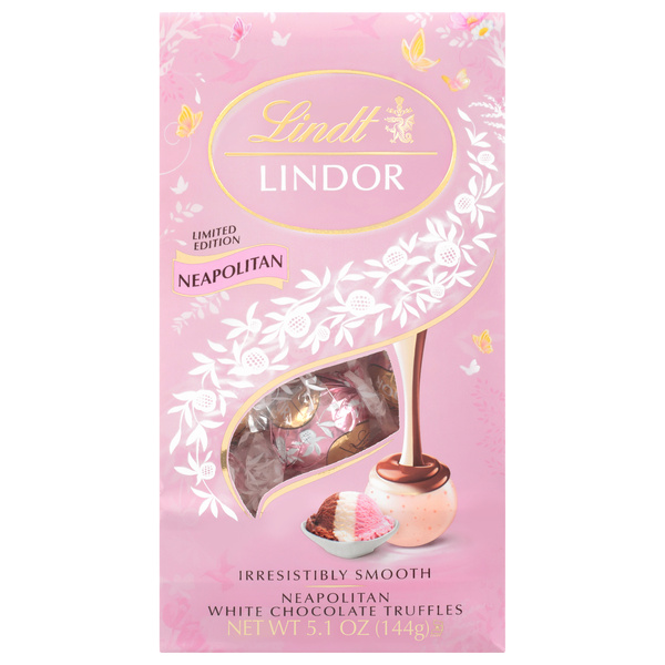 Lindt Lindor Neapolitan White Chocolate Truffles | Hy-Vee Aisles