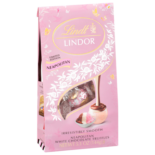 Lindt Lindor Neapolitan White Chocolate Truffles | Hy-Vee Aisles