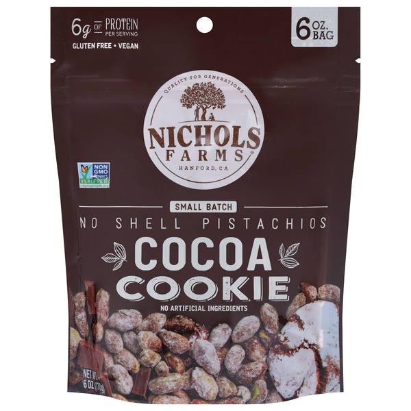 Nichols Farms No Shell Cocoa Cookie Pistachios | Hy-Vee Aisles