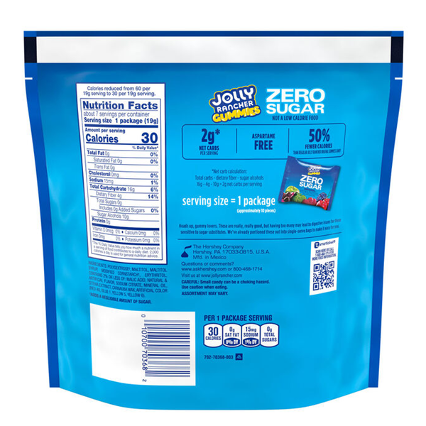 Jolly Rancher Zero Sugar Original Gummies 7 Pouches | Hy-Vee