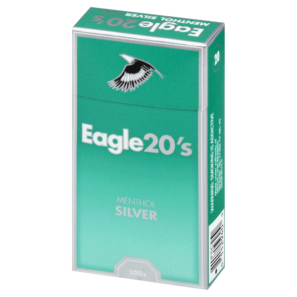 eagle cigarettes 20s Cigarettes, Class A, Menthol Silver 100s - 20 Each Eagle Cigarettes 20s Red 100s