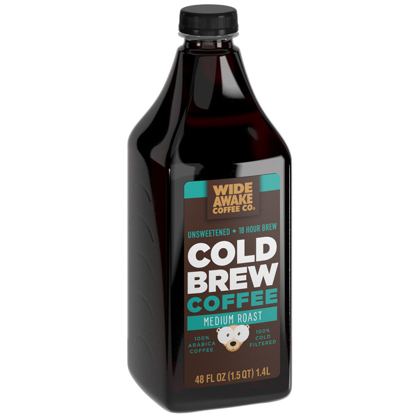 Wide Awake Coffee Co. Cold Brew Coffee Unsweetened Medium Roast