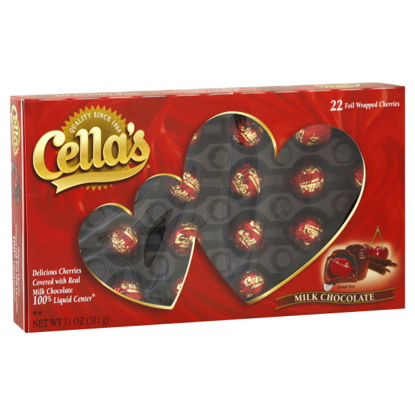 Cella's Milk Chocolate Covered Cherries, Foil Wrapped, 22Ct | Hy