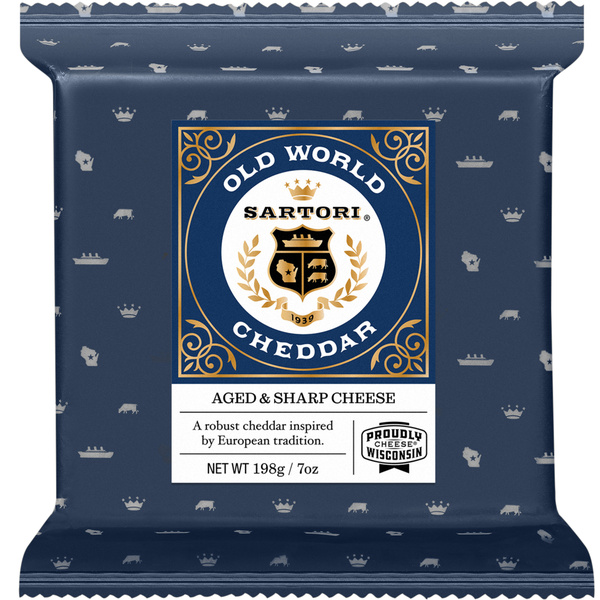 Sartori Aged & Sharp Old World Cheddar Cheese 7 oz | Hy-Vee Aisles