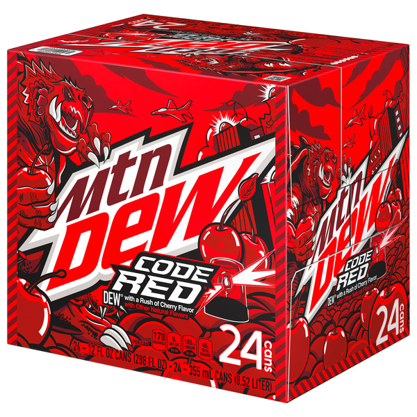 【アメリカ限定】マウンテンデュー CODE RED 355ml ×24缶 Mountain Dew Code Red 24 Pack | Hy-Vee Aisles Online Grocery Shopping