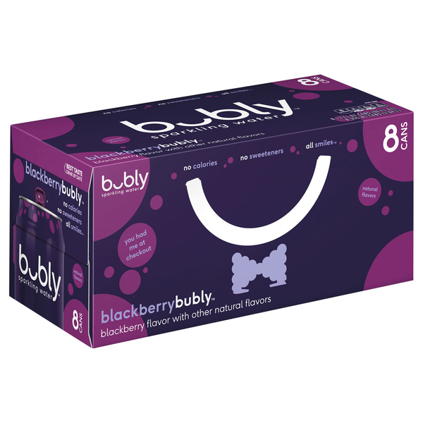 Bubly Sparkling Water, Blackberry 8Pk | Hy-Vee Aisles Online