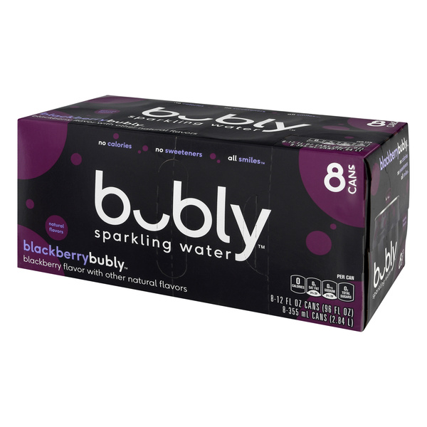 Bubly Sparkling Water, Blackberry 8Pk | Hy-Vee Aisles Online