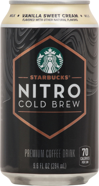 Starbucks Nitro Cold Brew Premium Coffee Drink Vanilla Sweet Cream