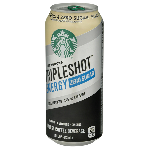 Starbucks Triple Shot Energy Zero Sugar Vanilla Black Coffee Drink
