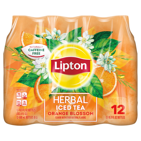 Lipton Herbal Orange Blossom Tea 12-16.9 Fl Oz | Hy-Vee Aisles