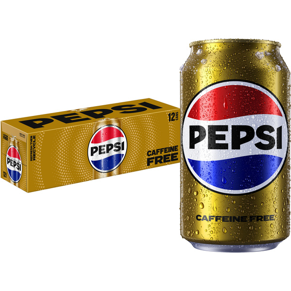 Pepsi Caffeine Free Soda Cola 12 Fl Oz, 12 Count Cans | Hy-Vee