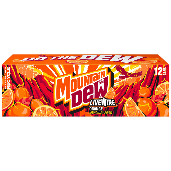Mountain Dew Live Wire 12 Pack | Hy-Vee Aisles Online Grocery Shopping
