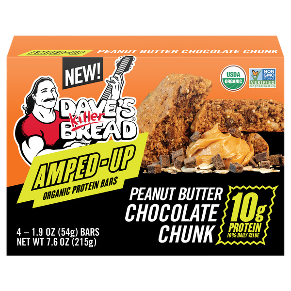 Dave's Killer Bread Protein Bars, Organic, Peanut Butter Chocolate