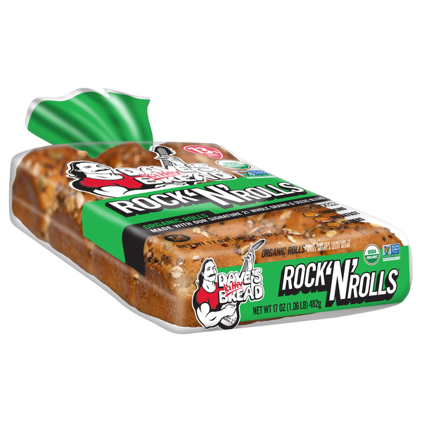 Dave's Killer Bread Rock N Rolls, Organic, 12cT | Hy-Vee Aisles