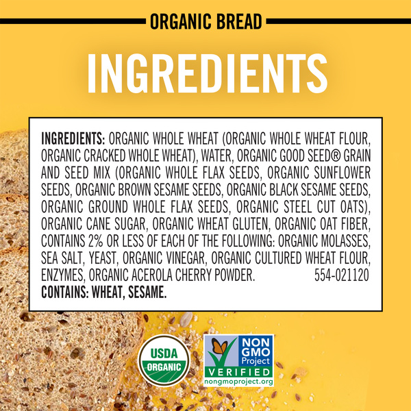 Dave's Killer Bread Good Seed Thin-Sliced, Organic Bread | Hy-Vee