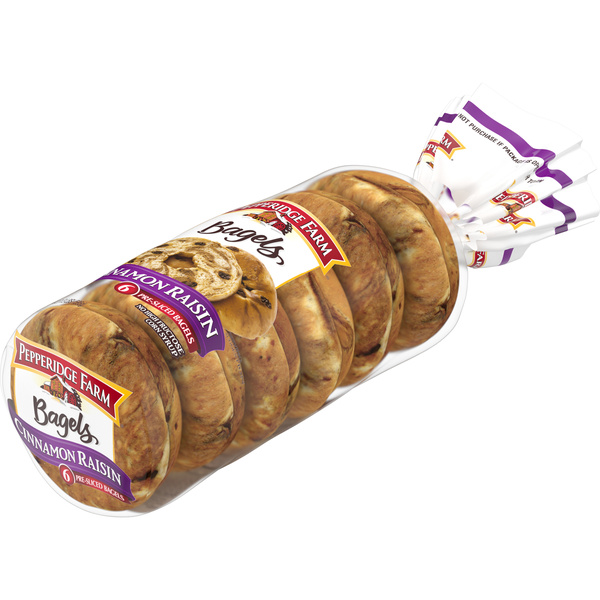 ナハハページ Pepperidge Farm Farmhouse Cinnamon Raisin Bagels, 21 Oz Bag, 6
