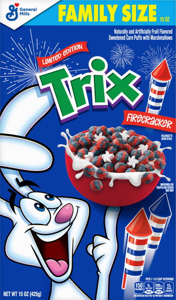 General Mills Trix Firecracker Cereal, Family Size | Hy-Vee Aisles