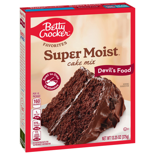 Betty Crocker Super Moist Cake Mix, Devil's Food | Hy-Vee Aisles