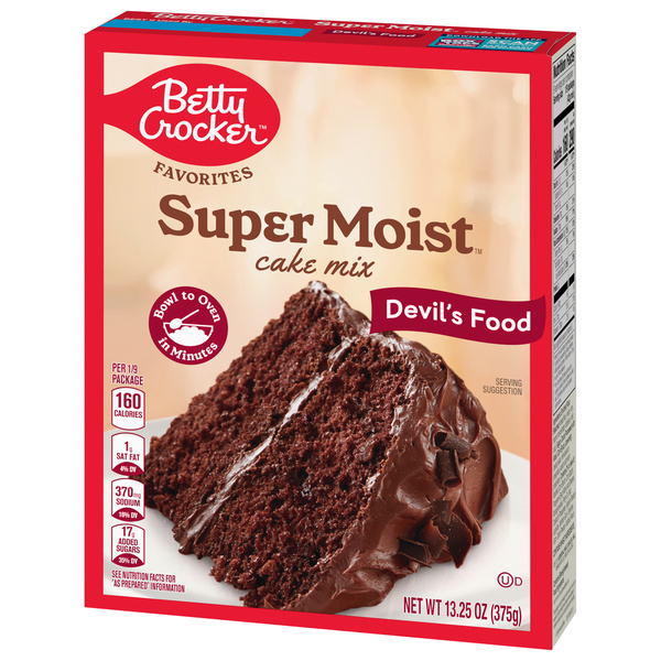 Betty Crocker Super Moist Cake Mix, Devil's Food | Hy-Vee Aisles