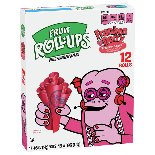 Fruit Roll-Ups Fruit Flavored Snacks, Franken Berry Strawberry