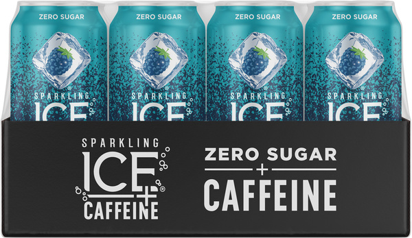 Sparkling ICE Caffeine, Blue Raspberry Flavored Sparkling Water