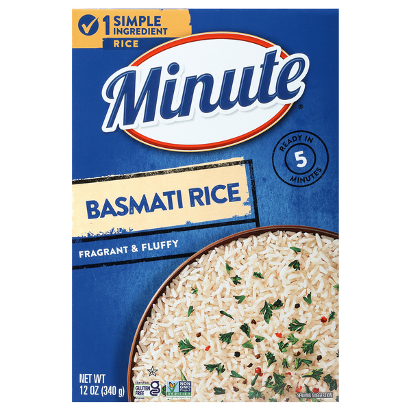 Vee Rice Minute Instant Basmati Rice, Fragrant and Fluffy, 12 oz | Hy-Vee Aisles ...