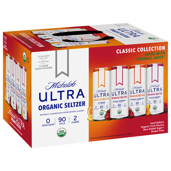 Michelob Ultra Organic Seltzer Variety Pack, Classic Collection