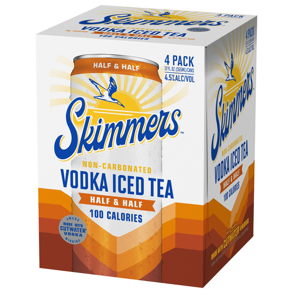 Skimmers Half & Half Vodka Iced Tea, Non-Carbonated, 4Pk | Hy-Vee