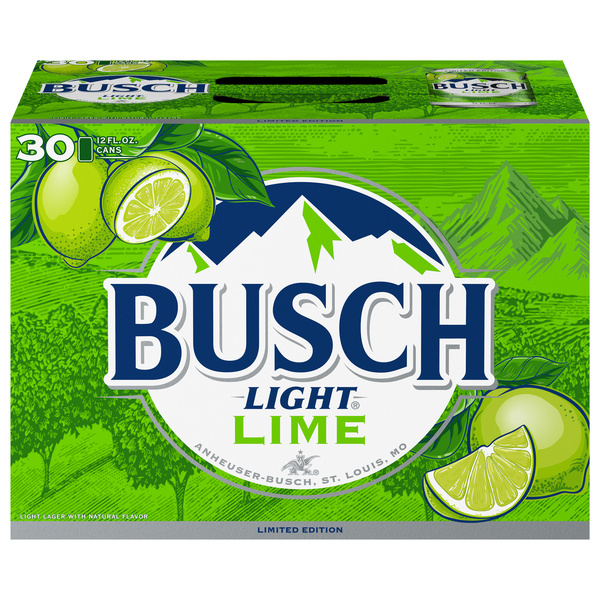 Busch Light Lime Lager 30Pk | Hy-Vee Aisles Online Grocery Shopping