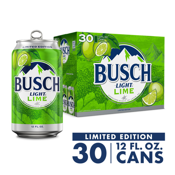 Busch Light Lime Lager 30Pk | Hy-Vee Aisles Online Grocery Shopping
