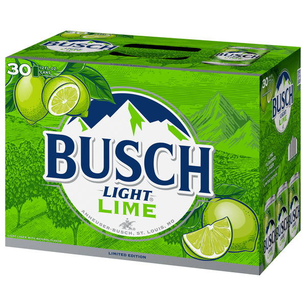 Busch Light Lime Lager 30Pk | Hy-Vee Aisles Online Grocery Shopping