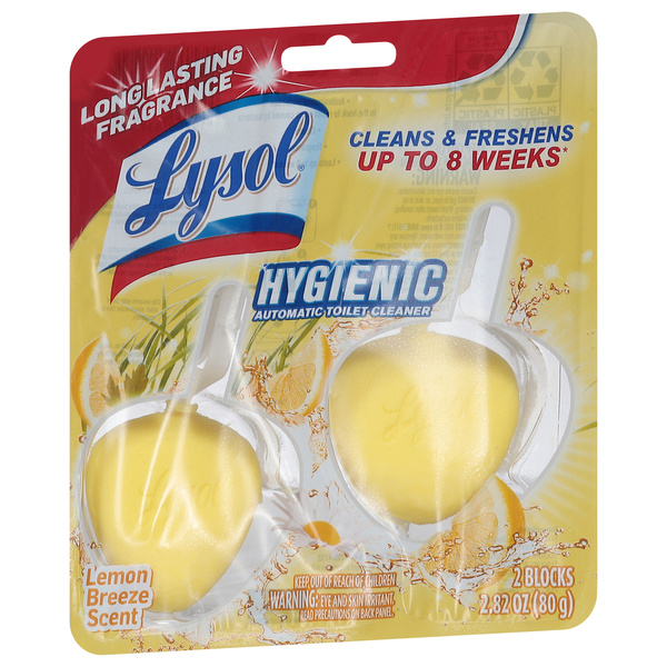 Lysol Lemon Breeze Scent Automatic Toilet Cleaner 2 ea | Hy-Vee