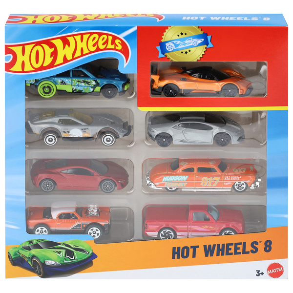 Mattel Hot Wheels 8Ct, 3+ | Hy-Vee Aisles Online Grocery Shopping