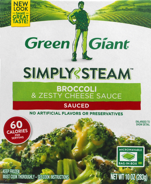 Green Giant Steamers Broccoli & Zesty Cheese Sauce | Hy-Vee Aisles
