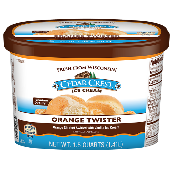 Cedar Crest Ice Cream Orange Twister | Hy-Vee Aisles Online