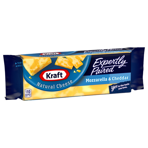 Kraft Natural Cheese Expertly Paired Mozzarella & Cheddar Cheese