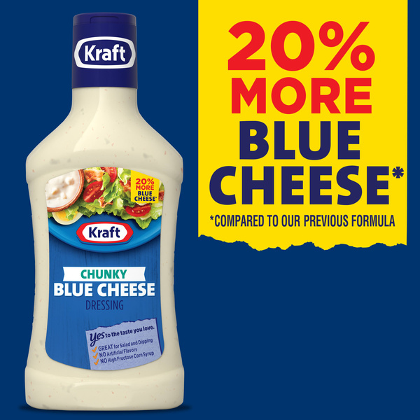 Kraft Chunky Blue Cheese Liquid Dressing 16 fl oz