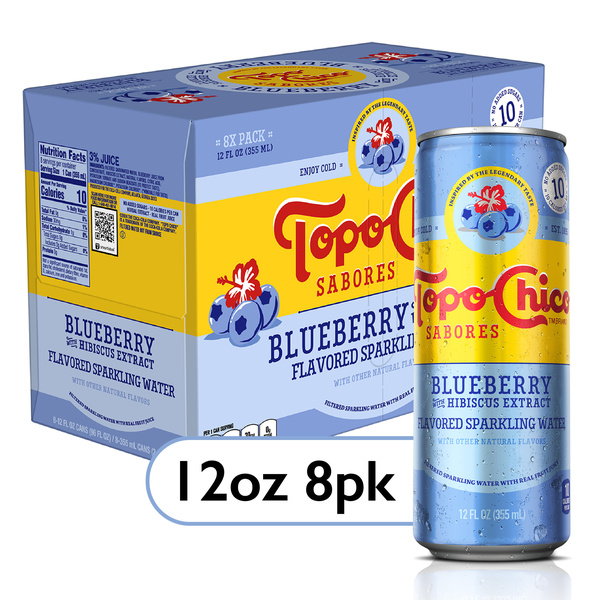 Topo Chico Sabores Blueberry With Hibiscus Extract Cans 8Pk | Hy