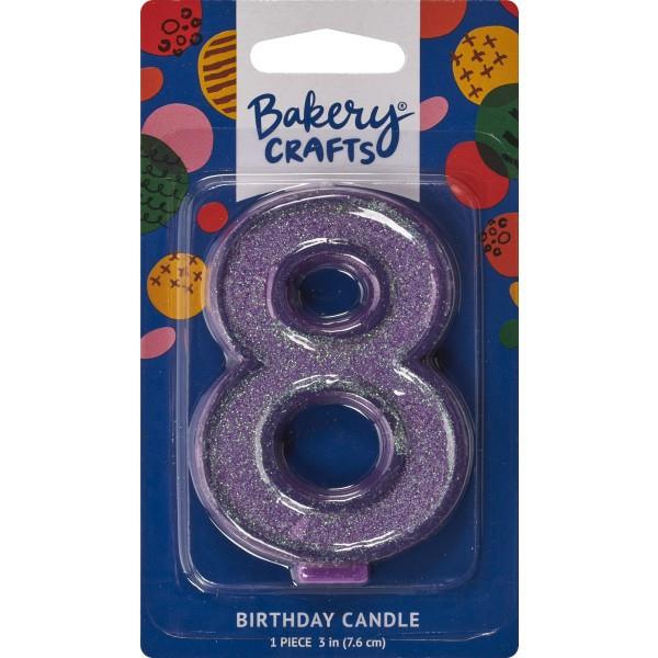 Bakery Crafts Birthday Candle, 8, image courtesy of Hy-Vee