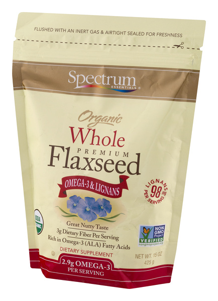 Spectrum Essentials Organic Whole Premium Flaxseed Dietary