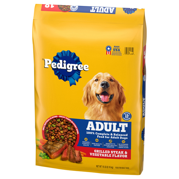 Pedigree Adult Grilled Steak & Vegetable Flavor Food for Dogs 18