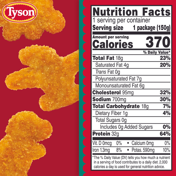 Tyson Mini Dino Nuggets | Hy-Vee Aisles Online Grocery Shopping