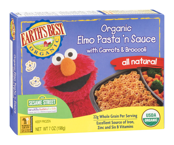 mii未使用ELMO ORGANIC ドライフード 複数袋5.4kg Earth's Best Organic Elmo Pasta 'n Sauce with Carrots & Broccoli