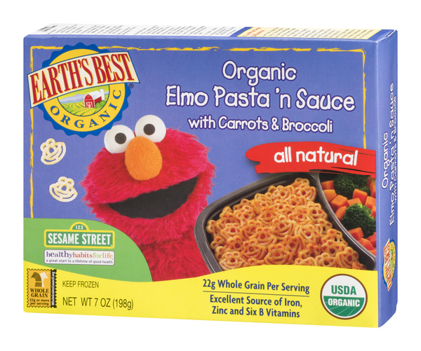 mii未使用ELMO ORGANIC ドライフード 複数袋5.4kg Earth's Best Organic Elmo Pasta 'n Sauce with Carrots & Broccoli