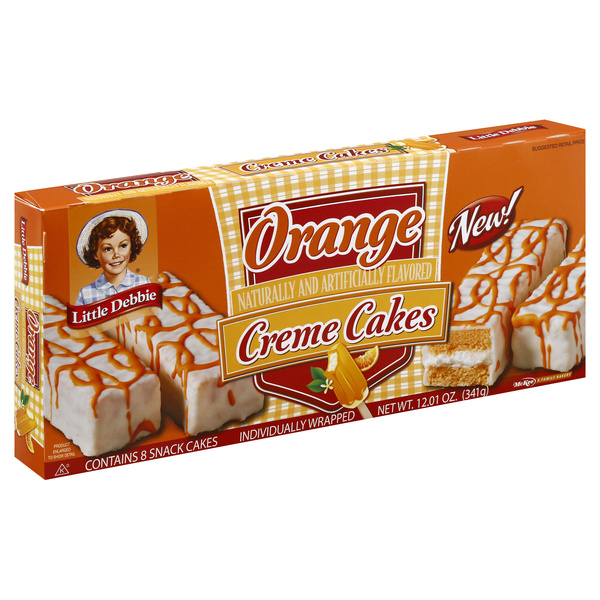 Lil Debbie Iced Orange Creme Cakes 8Ct | Hy-Vee Aisles Online