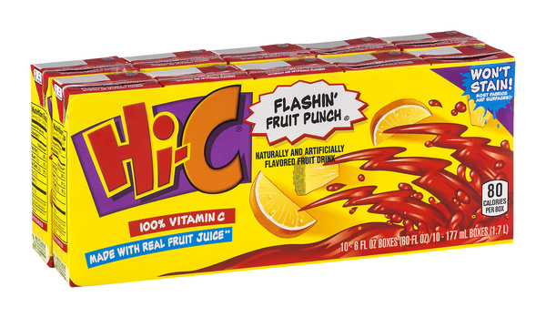 Hi-C Flashin' Fruit Punch Fruit Drink 10-6 fl oz Boxes | Hy-Vee