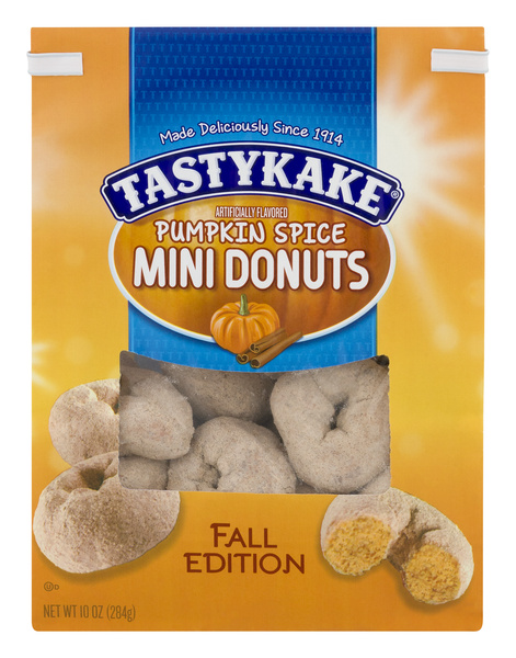 Tastykake Pumpkin Spice Flavored Mini Donuts, Shareable Pumpkin