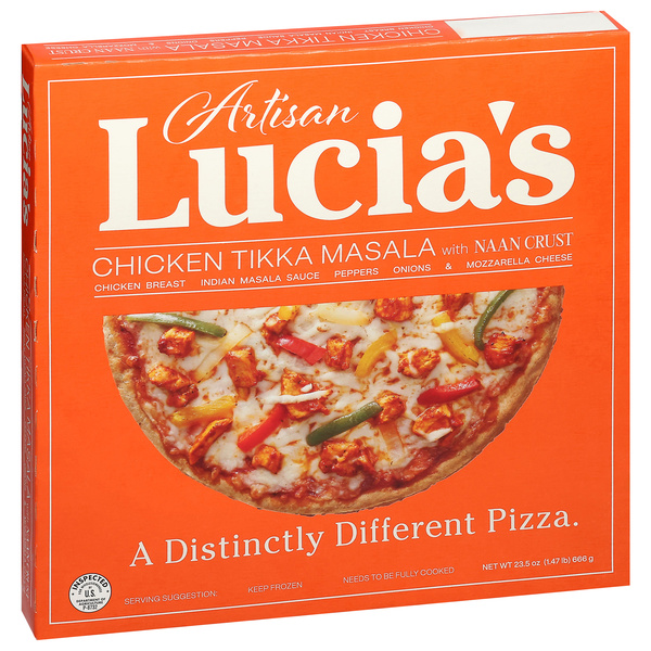 Lucia's Artisan Pizza, Chicken Tikka Masala with Naan Crust | Hy