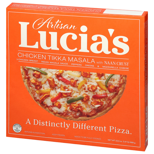 Lucia's Artisan Pizza, Chicken Tikka Masala with Naan Crust | Hy